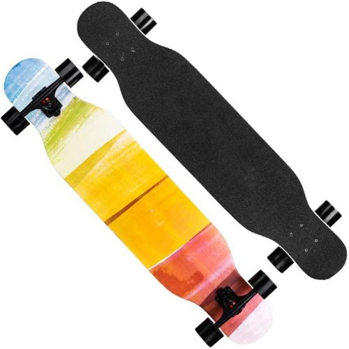  Skateboards Langes Geschenk Koreanische Art Regenbogenfarbe Jungen Und Madchen Allgemein Erwachsene Kinderbuerste Strasse Strassengebrauch 107 * 23 * 12.5