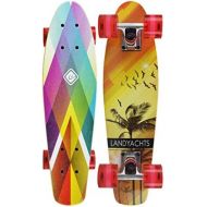 Skateboards U-Boot Kleines Fischbrett Mini-Ahornbrett 57 * 15 * 11 Regenbogenfarbe Anfanger Pinsel Street Travel Vierradriger Roller (Color : Multi-Colored, Size : 57 * 15 * 11cm)