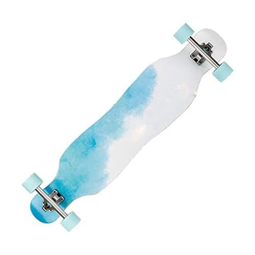  Skateboards Anfanger Long Scooter Road Use Geeignet Fuer Jungen Und Madchen Blau Brush Street Dance Board Allrad 107 * 22.9 * 15 (Color : Blue, Size : 107 * 22.9 * 15cm)