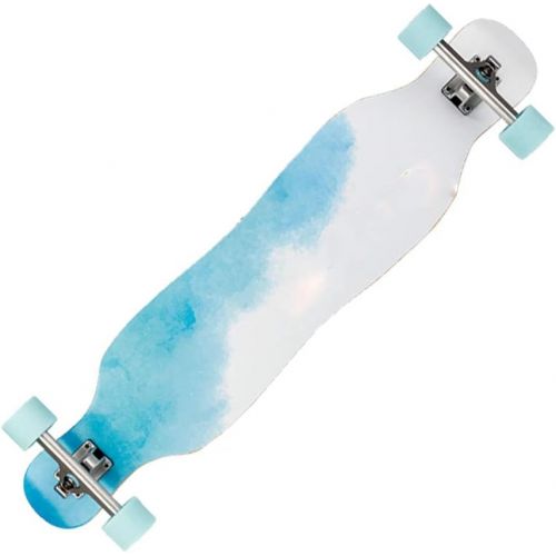  Skateboards Anfanger Long Scooter Road Use Geeignet Fuer Jungen Und Madchen Blau Brush Street Dance Board Allrad 107 * 22.9 * 15 (Color : Blue, Size : 107 * 22.9 * 15cm)