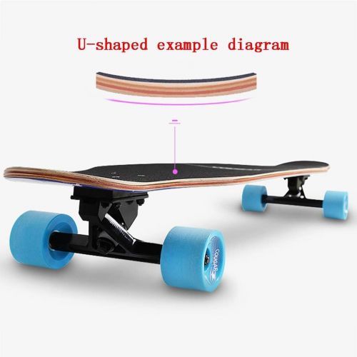  Skateboards Anfanger Long Scooter Road Use Geeignet Fuer Jungen Und Madchen Blau Brush Street Dance Board Allrad 107 * 22.9 * 15 (Color : Blue, Size : 107 * 22.9 * 15cm)