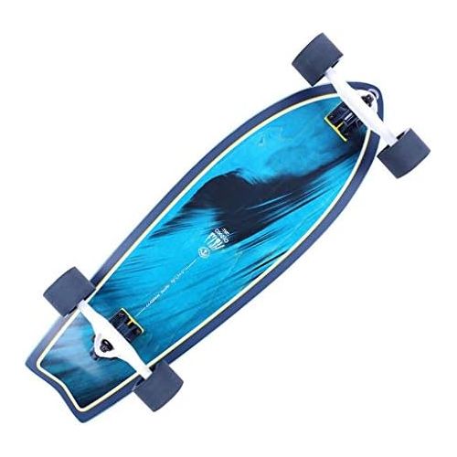  Skateboards Big Fish Plate Pinsel Street Travel Einzelneigungstyp Jungen Und Madchen Allgemein Blau Anfanger 4-Rad 80 * 25 * 12 (Color : Blue, Size : 80 * 25 * 12cm)