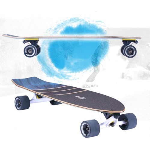  Skateboards Big Fish Plate Pinsel Street Travel Einzelneigungstyp Jungen Und Madchen Allgemein Blau Anfanger 4-Rad 80 * 25 * 12 (Color : Blue, Size : 80 * 25 * 12cm)