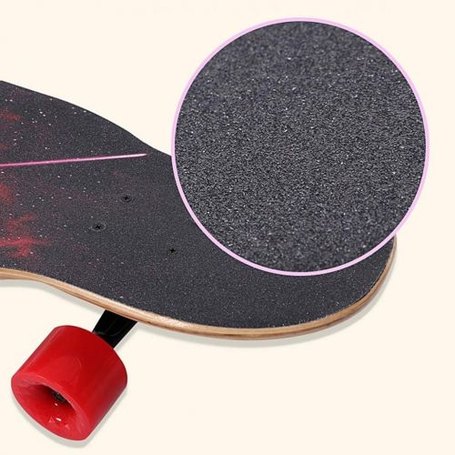  Skateboards 118cm Long Board Professionelles Board Erwachsene Kinder Universal Rot Jungen Und Madchen Verwenden Dance Board (Color : Red, Size : 118 * 25 * 15cm)