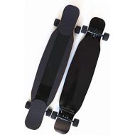 Skateboards Langes Brett Flache Blume Tanzendes Tanzbrett Anfanger 24cm Schwarz Erwachsenbuerste Strasse Reise Strasse (Color : Black, Size : 117 * 24 * 12cm)