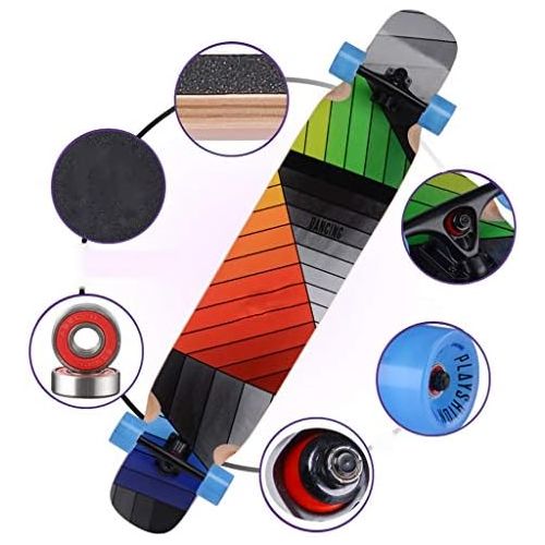  Skateboards Erwachsene Kinder Universal 24cm Schwarz Strassenbuerste Street Travel 4 Runde Long Board Jungen Und Madchen Professionelle Dance Board Double Tilt