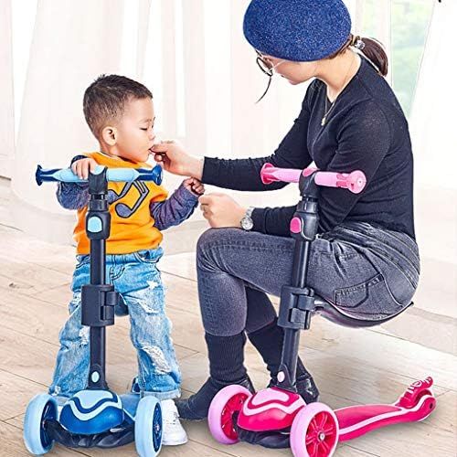  Skateboards DREI In Einem Multifunktionsgebrauch Kinderspielauto Babyauto Jungen Sitz 3-6-9 Jahre Blau 62cm Roller (Color : Blue, Size : 62 * 28 * 88cm)