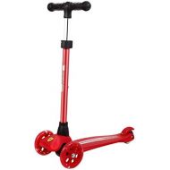 Skateboards 72cm Kinderauto 2-3-6-14 Jahre Altes Jungenmadchen 3 Runde Blitz Rot Baby-Jo-Jo Anfanger (Color : Red, Size : 54 * 28 * 72cm)