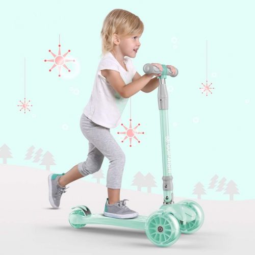  Skateboards Flexible Lenkung Yo Car Fuer Kinder 1-6 Jahre Anfanger 80cm Gruen Baby Skate Female Boy Universal (Color : Green, Size : 80 * 63 * 60cm)