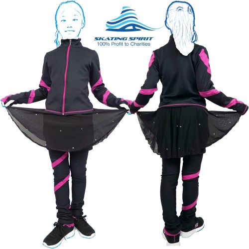  Skating Spirit Padded Skating Shorts Protective Crash Pants Built-in Mash Skirt Covering Tailbone Hip Butt Pad