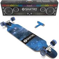 Skatro Drop Through Longboard Skateboard Freeride - Includes T-Tool