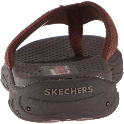 스케쳐스 Skechers Mens Relaxed Fit-Reggae-Belano Flip-Flop