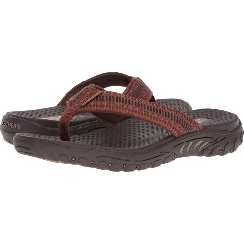 스케쳐스 Skechers Mens Relaxed Fit-Reggae-Belano Flip-Flop