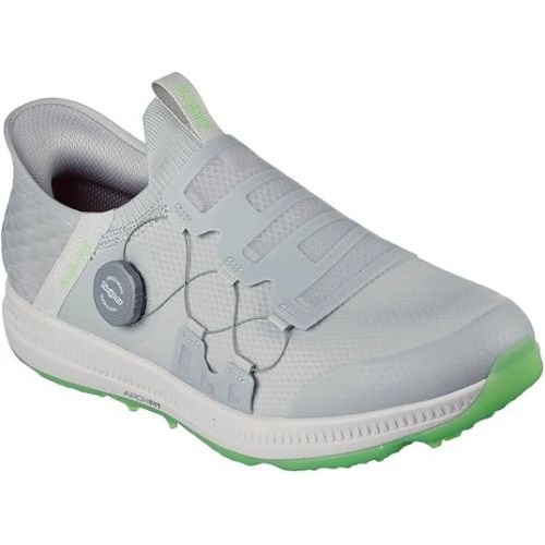 스케쳐스 Skechers men's Go Elite 5 Arch Fit Waterproof Slip in Golf Shoe Sneaker