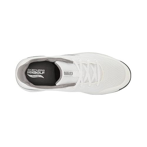 스케쳐스 Skechers Women's Arch Fit Golf Shoe Sneaker, White, 5.5 Wide