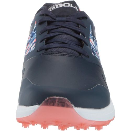 스케쳐스 Skechers Womens Max Golf Shoe, Navy/Multi, 6 M US