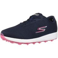 Skechers Womens Max Golf Shoe, Navy/Pink Textile, 6 M US