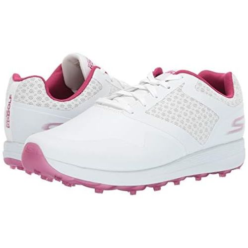스케쳐스 Skechers Womens Max Golf Shoe, White/Purple, 8 W US