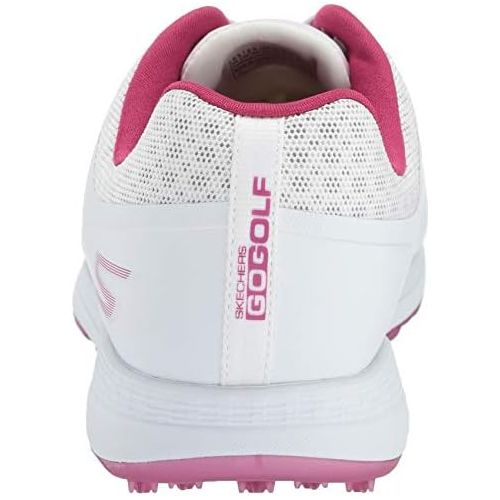 스케쳐스 Skechers Womens Max Golf Shoe, White/Purple, 8 W US