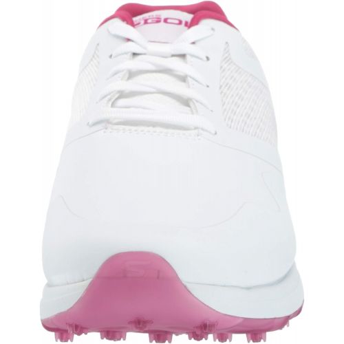 스케쳐스 Skechers Womens Max Golf Shoe, White/Purple, 8 W US