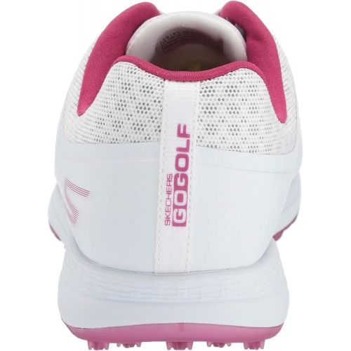 스케쳐스 Skechers Womens Max Golf Shoe, White/Purple, 6 W US