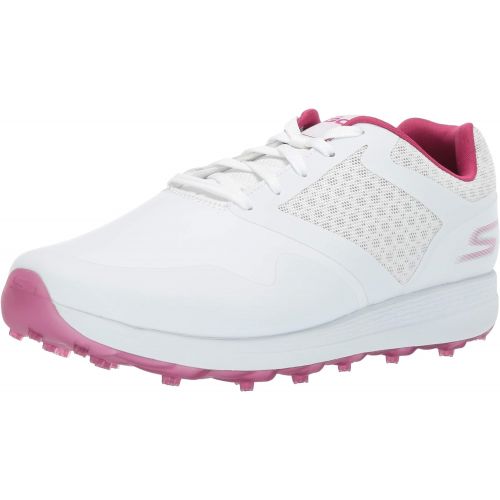 스케쳐스 Skechers Womens Max Golf Shoe, White/Purple, 7.5 W US