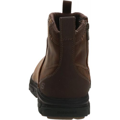 스케쳐스 Skechers Mens Resment-Korver Chelsea Boot Side Zip Hiking