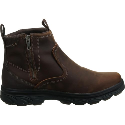 스케쳐스 Skechers Mens Resment-Korver Chelsea Boot Side Zip Hiking