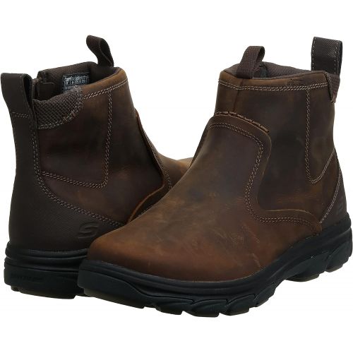 스케쳐스 Skechers Mens Resment-Korver Chelsea Boot Side Zip Hiking