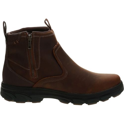 스케쳐스 Skechers Mens Resment-Korver Chelsea Boot Side Zip Hiking