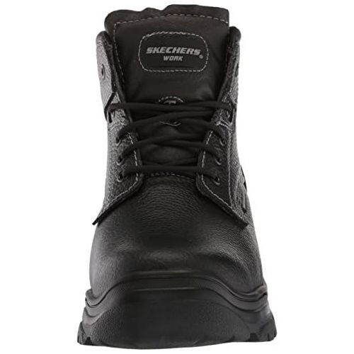 스케쳐스 Skechers Mens Tarlac Steel Toe Work Boot - Black