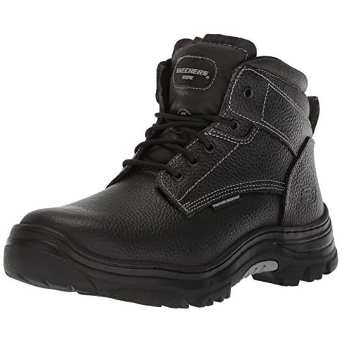 스케쳐스 Skechers Mens Tarlac Steel Toe Work Boot - Black