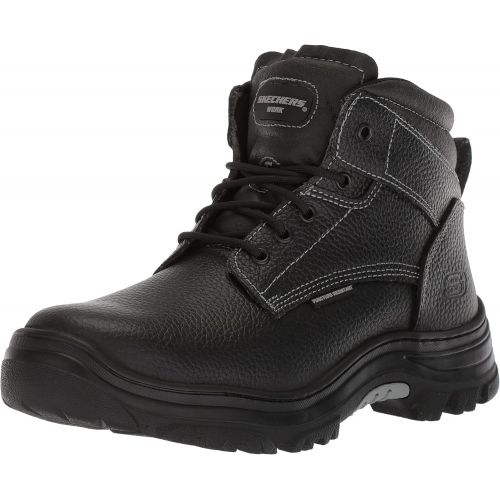 스케쳐스 Skechers Mens Tarlac Steel Toe Work Boot - Black