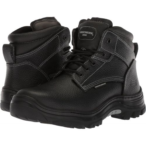 스케쳐스 Skechers Mens Tarlac Steel Toe Work Boot - Black