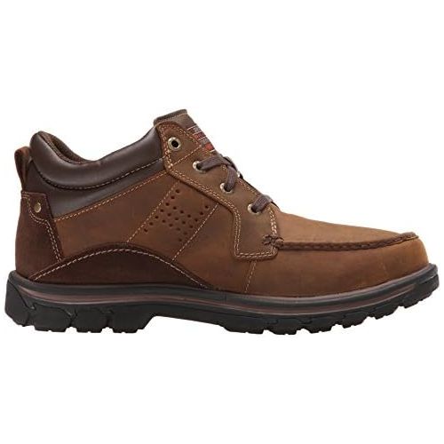 스케쳐스 Skechers Mens Segment Melego Leather Chukka Waterproof Boot