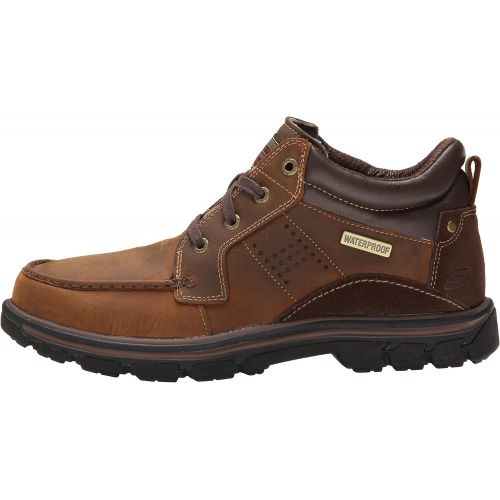 스케쳐스 Skechers Mens Segment Melego Leather Chukka Waterproof Boot