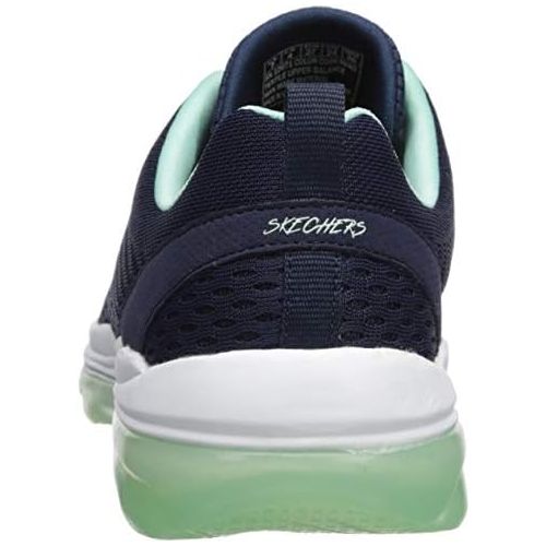 스케쳐스 Skechers Womens Skech-AIR Deluxe-NIGHTTIDE Sneaker, Navy Aqua, 6.5 M US