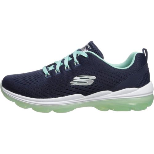 스케쳐스 Skechers Womens Skech-AIR Deluxe-NIGHTTIDE Sneaker, Navy Aqua, 6.5 M US