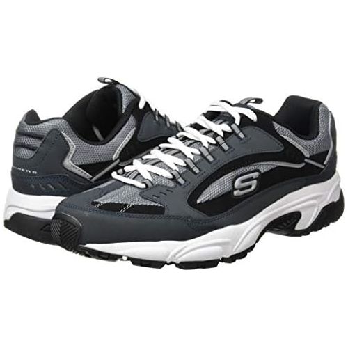 스케쳐스 Skechers Sport Mens Stamina Nuovo Cutback Lace-Up Sneaker