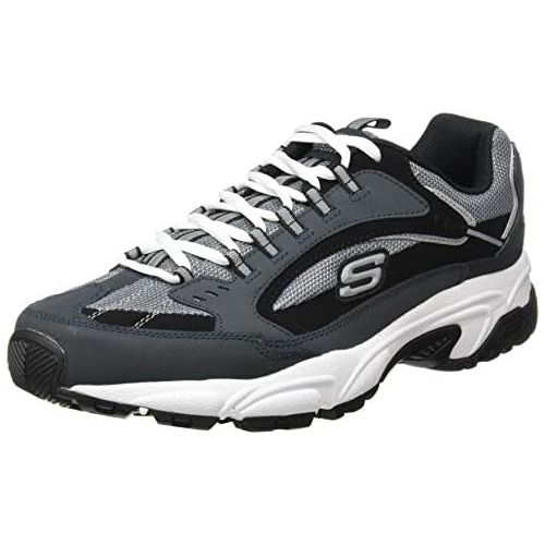 스케쳐스 Skechers Sport Mens Stamina Nuovo Cutback Lace-Up Sneaker