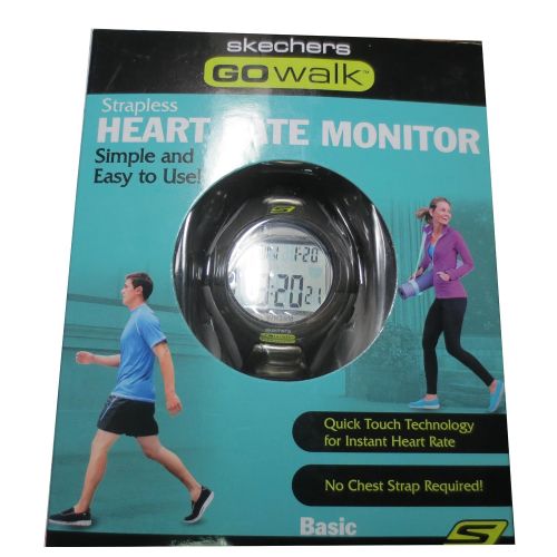 스케쳐스 Skechers GOwalk Heart-Rate-Monitor Watch w Box (Black/Gray)