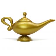 Skeleteen Arabian Genie Oil Lamp - Aladdins Gold Magic Genie Lamp Costume Accessory - 1 Piece