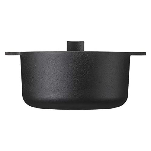  Skeppshult Noire Round Casserole w/Cast Iron Lid, 5.3Q