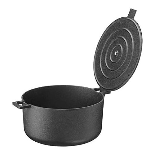  Skeppshult Noire Round Casserole w/Cast Iron Lid, 5.3Q