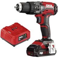 SKIL 20V 1/2 Inch Hammer Drill, Includes 2.0Ah PWRCore 20 Lithium Battery and Charger - HD527802