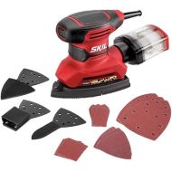 SKIL Corded Multi-Function Detail Sander with Micro-Filter Dust Box 3 Additional Attachments & 12pc Sanding Sheet- SR232301
