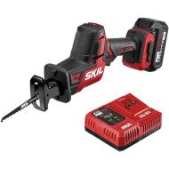 SKIL PWR CORE 20 Brushless 20V Compact Reciprocating Saw Includes 2.0Ah Lithium Battery and Auto PWR JUMP Charger - RS5825B-10