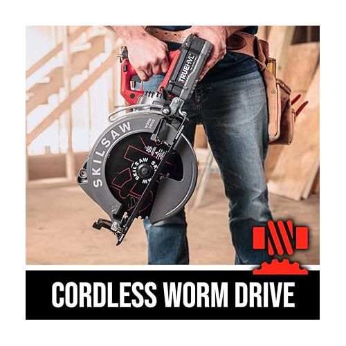  SKIL 10-1/4'' TRUEHVL Cordless Worm Drive Skilsaw Circular Saw Kit with 1 Battery - SPTH70M-11