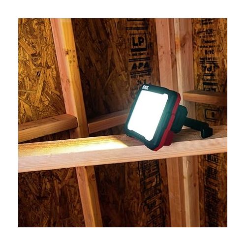  SKIL PWR CORE 12 12V Single Head Flood Light, Tool Only, Battery and Charger Not Included - LH5533-00, Red