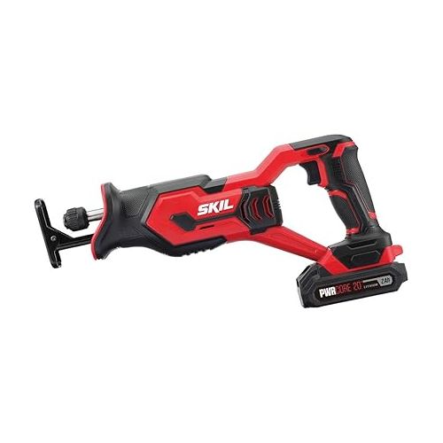  SKIL 2-Tool Combo Kit: 20V Drill Driver and Reciprocating Saw, Includes Two 2.0Ah Lithium Batteries, PWRAssist USB Charging Adapter and One Charger - CB739401